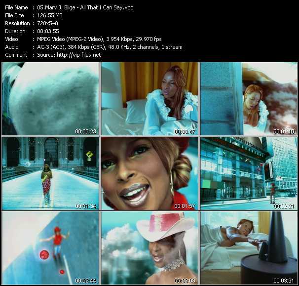 Mary J. Blige video ”All That I Can Say” from dvd ”ETV Network Vital Hitz 2024 September 1999”