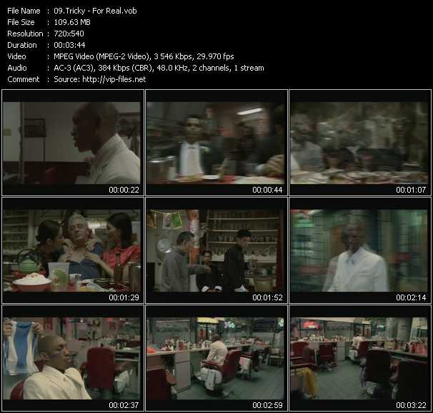 Tricky video ”For Real” from dvd ”ETV Network Vital Hitz 2024 September 1999”