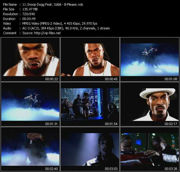 Snoop Dogg Feat. Xzibit video ”B-Please” from dvd ”ETV Network Vital Hitz 2024 September 1999”