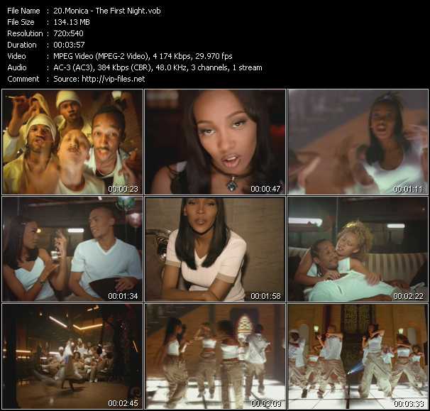 Monica video ”The First Night” from dvd ”ETV Network Vital Hitz 2013 October 1998”