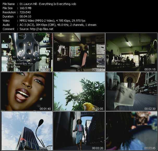 Lauryn Hill video ”Everything Is Everything” from dvd ”ETV Network Vital Hitz 2025 October 1999”