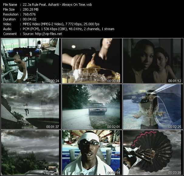 Ja Rule Feat. Ashanti video ”Always On Time” from dvd ”MixMash Love Songs Vol.5”