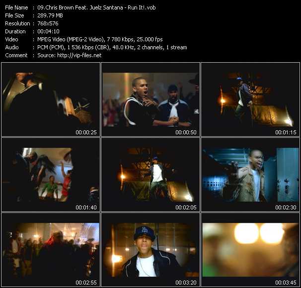 Chris Brown Feat. Juelz Santana video ”Run It!” from dvd ”MixMash Pop February 2006”