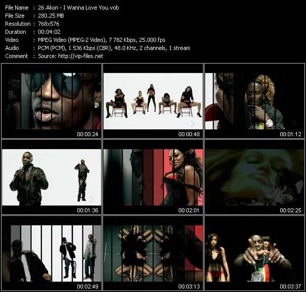 Akon Feat. Snoop Dogg video ”I Wanna Love You” from dvd ”MixMash Pop February 2007”