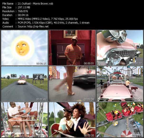 Outkast video ”Morris Brown” from dvd ”MixMash Pop September 2006”