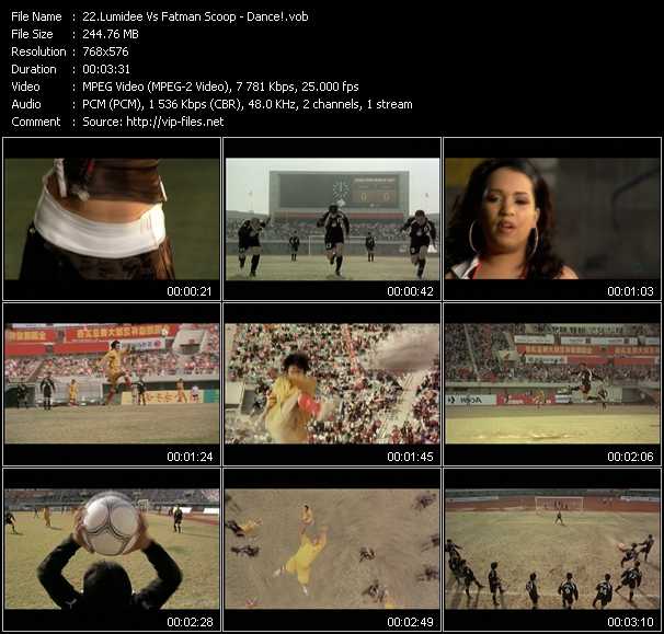 Lumidee Vs. Fatman Scoop video ”Dance!” from dvd ”MixMash Pop September 2006”