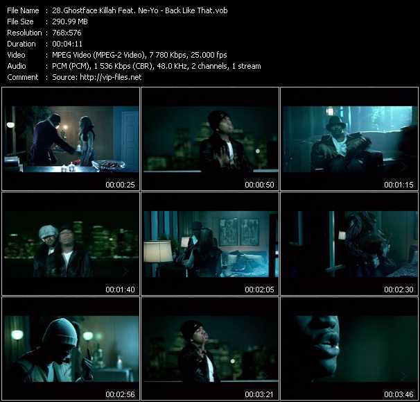 Ghostface Killah Feat. Ne-Yo video ”Back Like That” from dvd ”MixMash Pop September 2006”