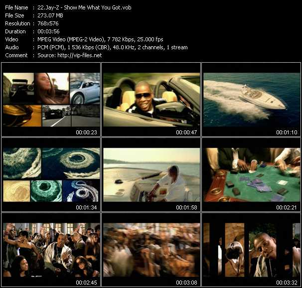 Jay-Z video ”Show Me What You Got” from dvd ”MixMash Pop December 2006”