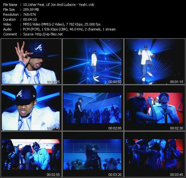 Usher Feat. Lil' Jon And Ludacris video ”Yeah!” from dvd ”MixMash Party Classics Vol.16”