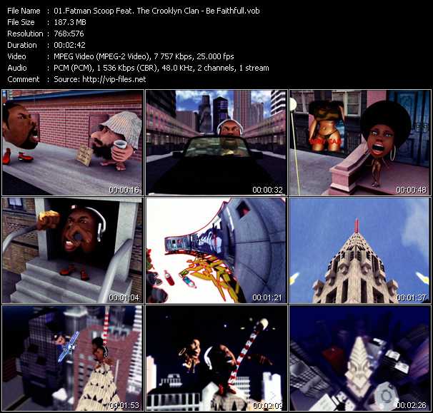 Fatman Scoop Feat. The Crooklyn Clan video ”Be Faithful” from dvd ”MixMash Party Classics Vol.06”