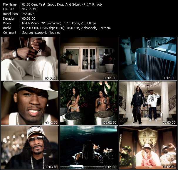 50 Cent Feat. Snoop Dogg And G-Unit video ”P.I.M.P.” from dvd ”MixMash Urban Classics Vol.3”