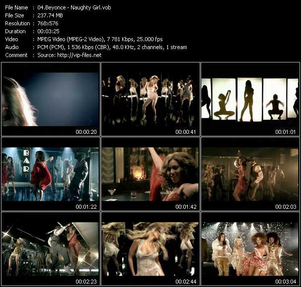 Beyonce video ”Naughty Girl” from dvd ”MixMash Urban Classics Vol.3”