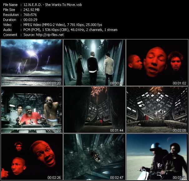 N.E.R.D. video ”She Wants To Move” from dvd ”MixMash Urban Classics Vol.3”