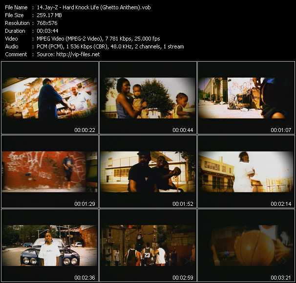 Jay-Z video ”Hard Knock Life (Ghetto Anthem)” from dvd ”MixMash Urban Classics Vol.3”