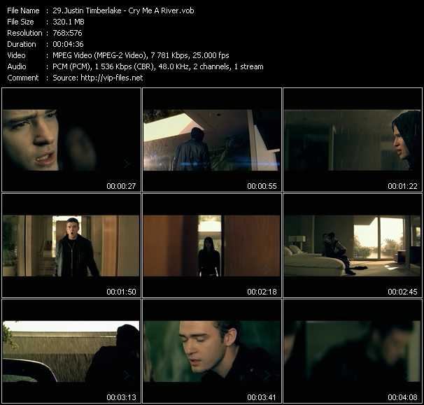 Justin Timberlake video ”Cry Me A River” from dvd ”MixMash Urban Classics Vol.3”