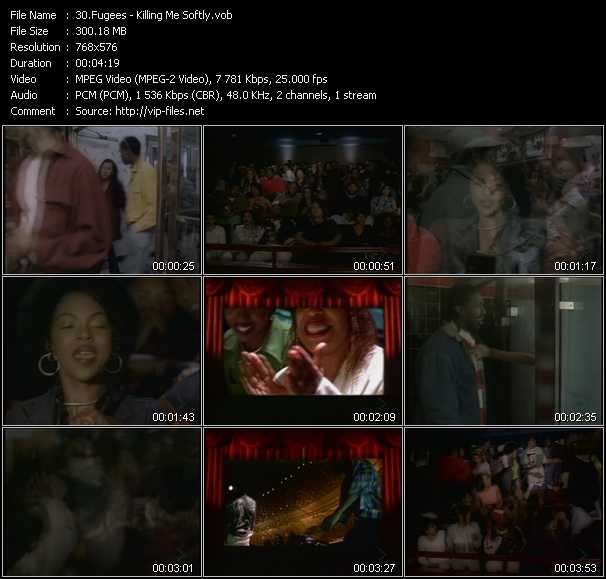 Fugees video ”Killing Me Softly” from dvd ”MixMash Urban Classics Vol.3”