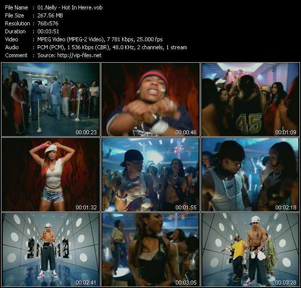 Nelly video ”Hot In Herre” from dvd ”MixMash Urban Classics Vol.4”