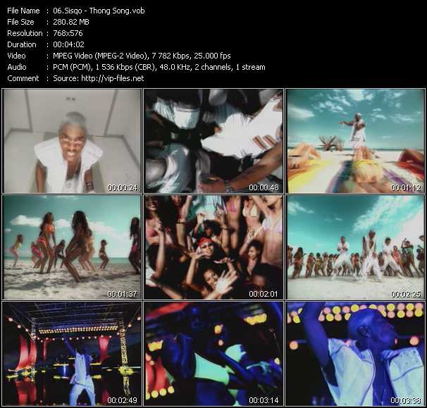 Sisqo video ”Thong Song” from dvd ”MixMash Urban Classics Vol.4”