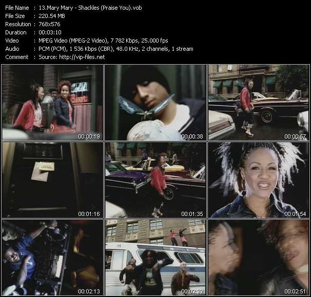 Mary Mary video ”Shackles (Praise You)” from dvd ”MixMash Urban Classics Vol.4”