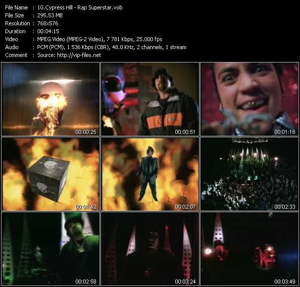 Cypress Hill video ”Rap Superstar” from dvd ”MixMash Urban Classics Vol.5”