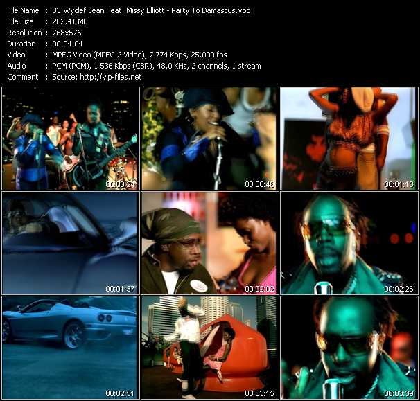 Wyclef Jean Feat. Missy Elliott video ”Party To Damascus” from dvd ”MixMash Urban Classics Vol.6”