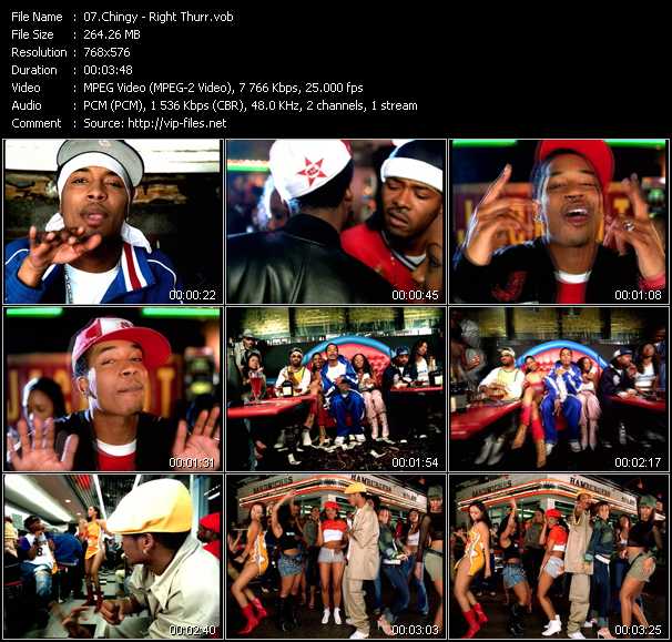 Chingy video ”Right Thurr” from dvd ”MixMash Urban Classics Vol.6”