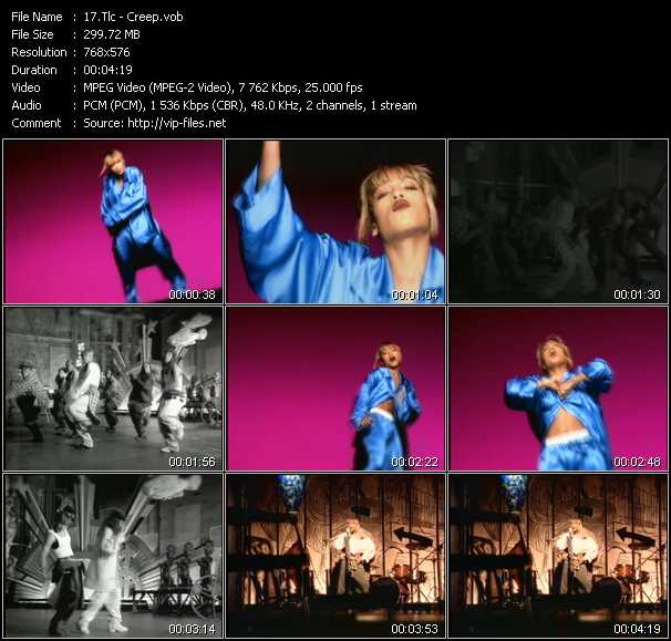 TLC video ”Creep” from dvd ”MixMash Urban Classics Vol.6”