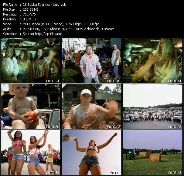 Bubba Sparxxx video ”Ugly” from dvd ”MixMash Urban Classics Vol.6”