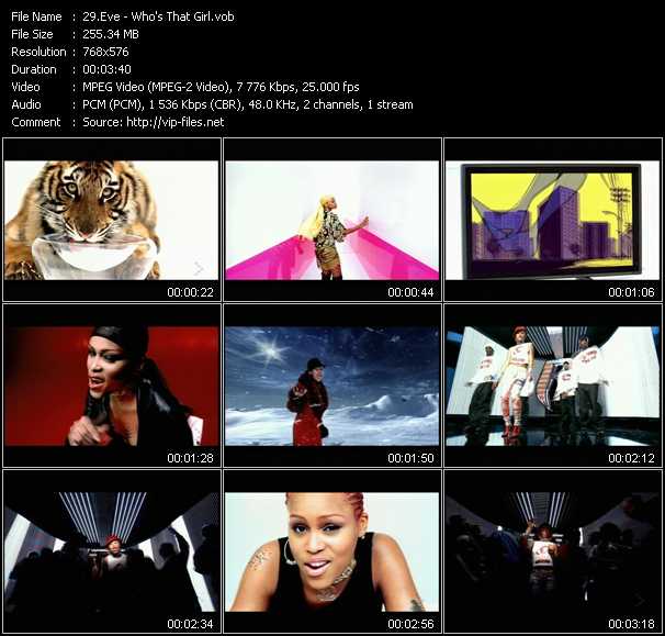 Eve video ”Who's That Girl” from dvd ”MixMash Urban Classics Vol.6”