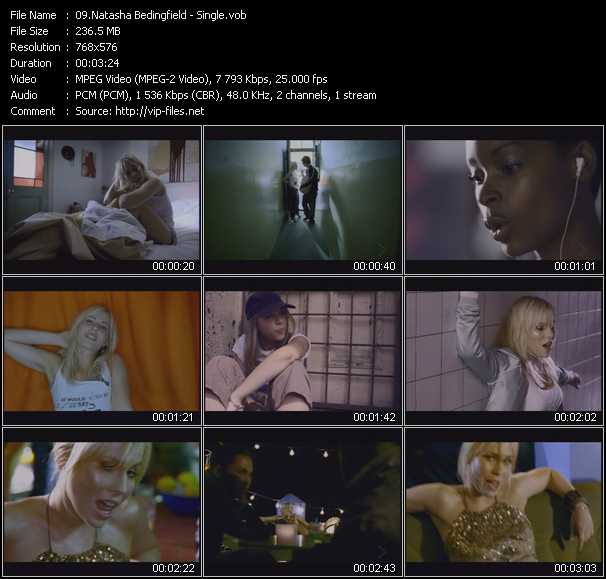 Natasha Bedingfield video ”Single” from dvd ”MixMash Urban Mash Vol.2”