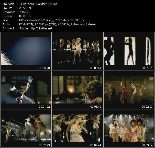 Beyonce video ”Naughty Girl” from dvd ”MixMash Urban Mash Vol.2”