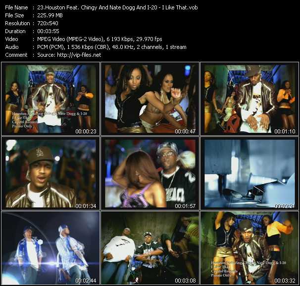 Houston Feat. Chingy, Nate Dogg And I-20 video ”I Like That” from dvd ”Canada Hot Video July 2004”