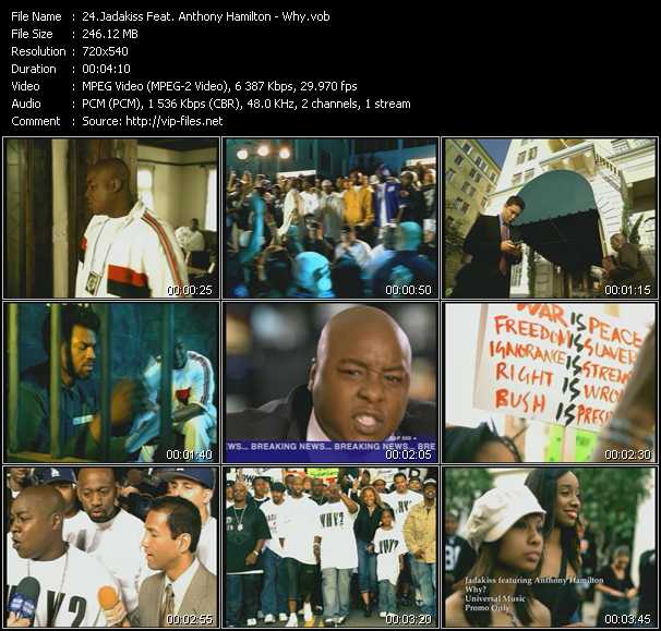 Jadakiss Feat. Anthony Hamilton video ”Why?” from dvd ”Canada Hot Video August 2004”