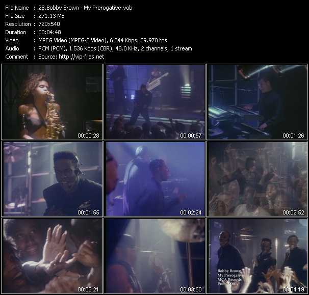 Bobby Brown video ”My Prerogative” from dvd ”Hot Video Classics Best Of 87-89 Vol.1”