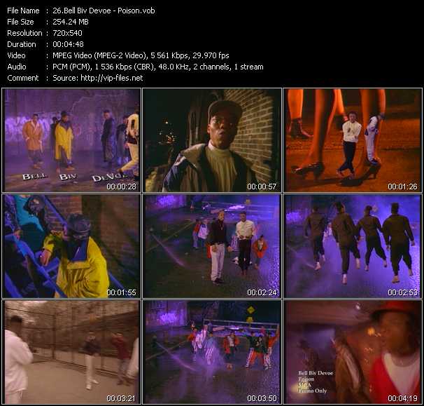 Bell Biv DeVoe video ”Poison” from dvd ”Hot Video Classics Best Of 1990 Vol.1”