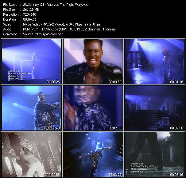 Johnny Gill video ”Rub You The Right Way” from dvd ”Hot Video Classics Best Of 1990 Vol.1”