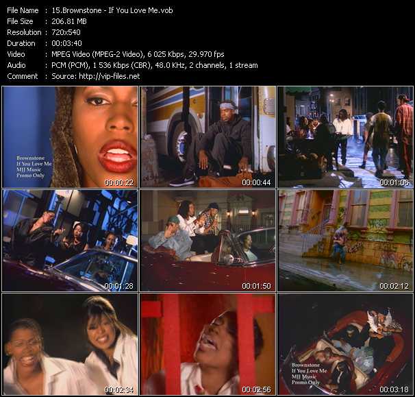 Brownstone video ”If You Love Me” from dvd ”Hot Video Classics Best Of 1995 Vol.1”