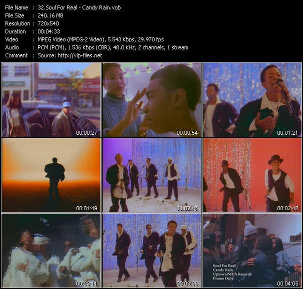 Soul For Real video ”Candy Rain” from dvd ”Hot Video Classics Best Of 1995 Vol.1”