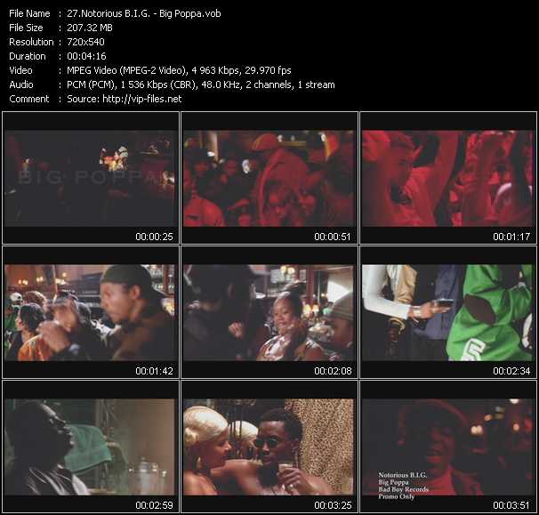 Notorious B.I.G. video ”Big Poppa” from dvd ”Hot Video Classics Best Of 1995 Vol.2”