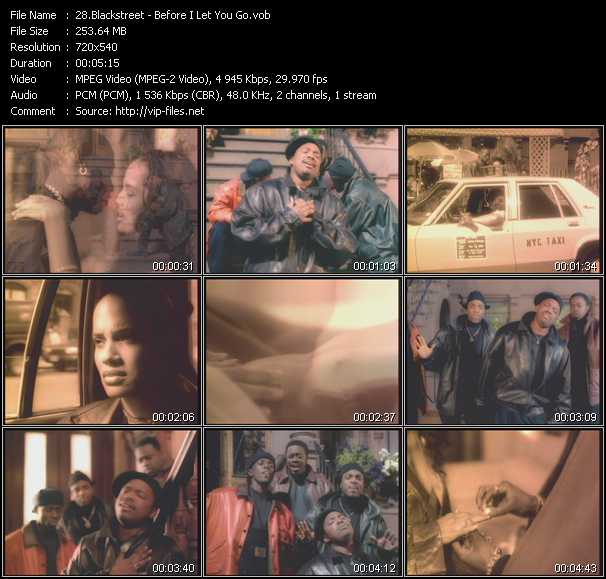 Blackstreet video ”Before I Let You Go” from dvd ”Hot Video Classics Best Of 1995 Vol.2”