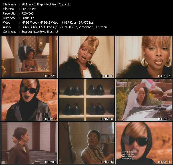 Mary J. Blige video ”Not Gon' Cry” from dvd ”Hot Video Classics Best Of 1996 Vol.2”