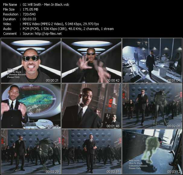 Will Smith video ”Men In Black” from dvd ”Hot Video Classics Best Of 1997 Vol.1”