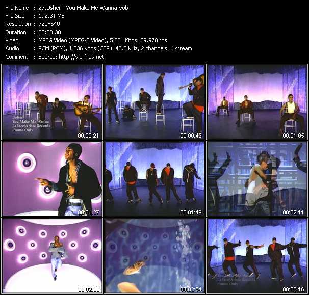 Usher video ”You Make Me Wanna...” from dvd ”Hot Video Classics Best Of 1997 Vol.1”