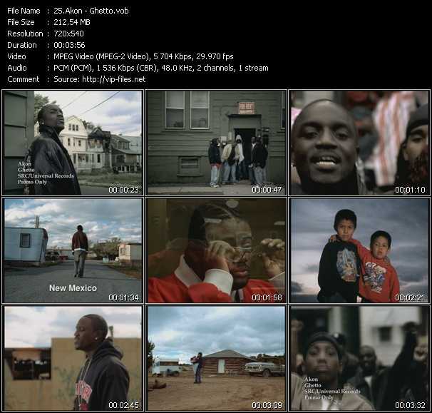 Akon video ”Ghetto” from dvd ”Canada Hot Video January 2005”