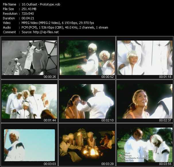 Outkast video ”Prototype” from dvd ”Canada Hot Video October 2004”