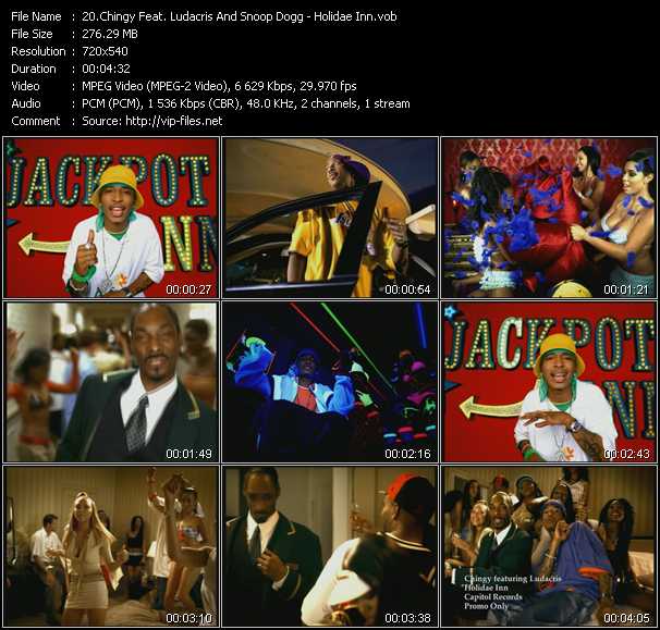 Chingy Feat. Ludacris And Snoop Dogg video ”Holidae Inn” from dvd ”Canada Hot Video November 2003”