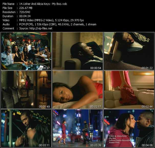 Usher And Alicia Keys video ”My Boo” from dvd ”Canada Hot Video November 2004”