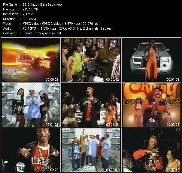 Chingy video ”Balla Baby” from dvd ”Canada Hot Video November 2004”