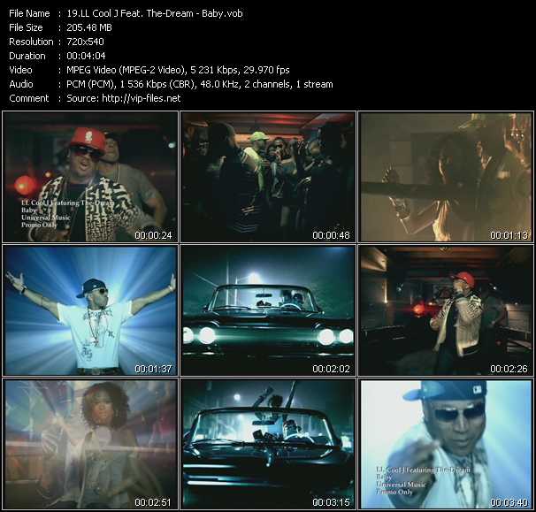 LL Cool J Feat. The-Dream video ”Baby” from dvd ”Canada Hot Video November 2008”