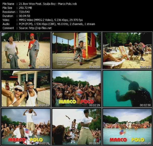 Bow Wow Feat. Soulja Boy Tell 'Em video ”Marco Polo” from dvd ”Canada Hot Video November 2008”